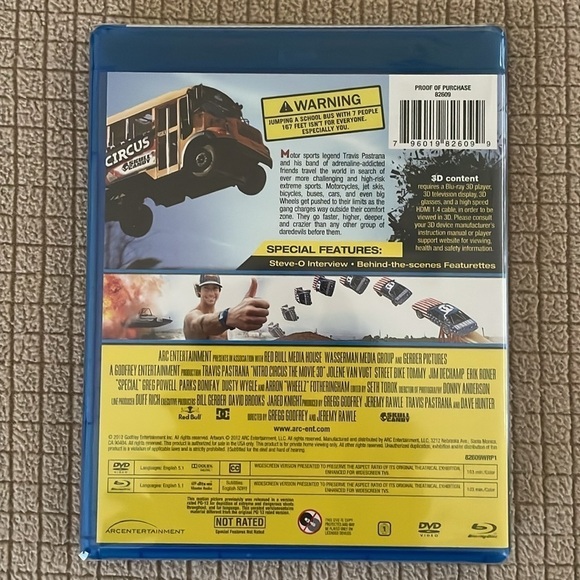 Travis Pastrana Nitro Circus The Movie Blu-Ray + DVD New - Picture 2 of 3